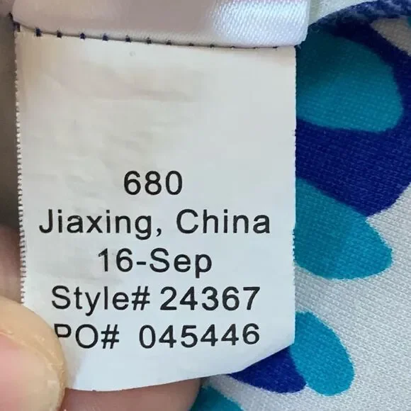 LILLY PULITZER Brilliant‎ Blue Moon Jellies Tiana Off The Shoulder Dress Medium - Picture 13 of 15